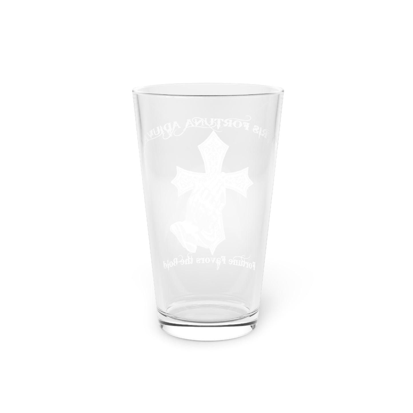 Fortis Fortuna Pint Glass, 16oz