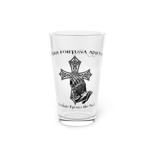 Fortis Fortuna Pint Glass, 16oz